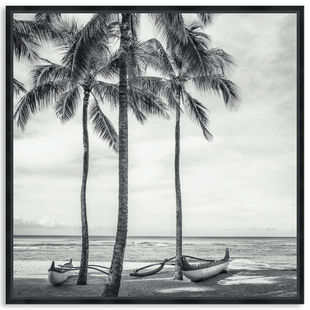 WAIKIKI OUTRIGGER II - Framed Canvas