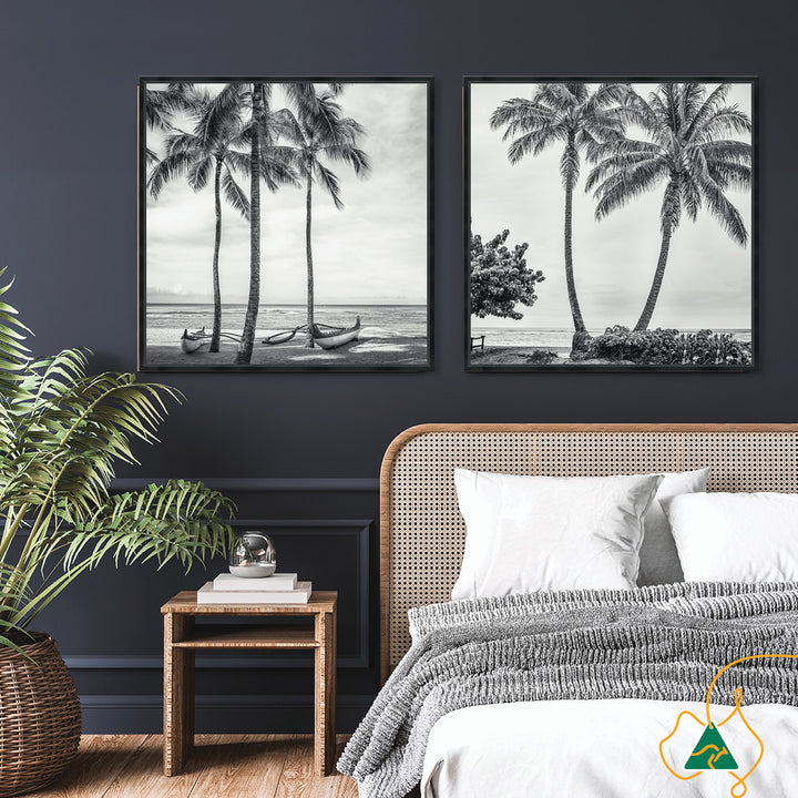 WAIKIKI OUTRIGGER II - Framed Canvas
