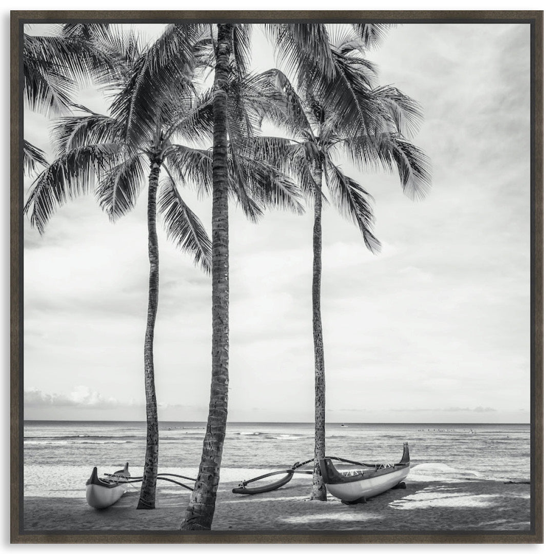 WAIKIKI OUTRIGGER II - Framed Canvas