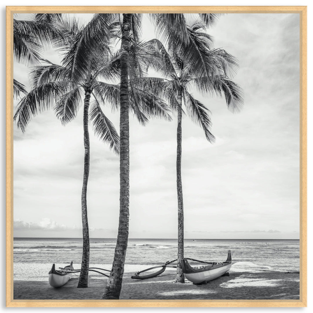 WAIKIKI OUTRIGGER II - Framed Canvas