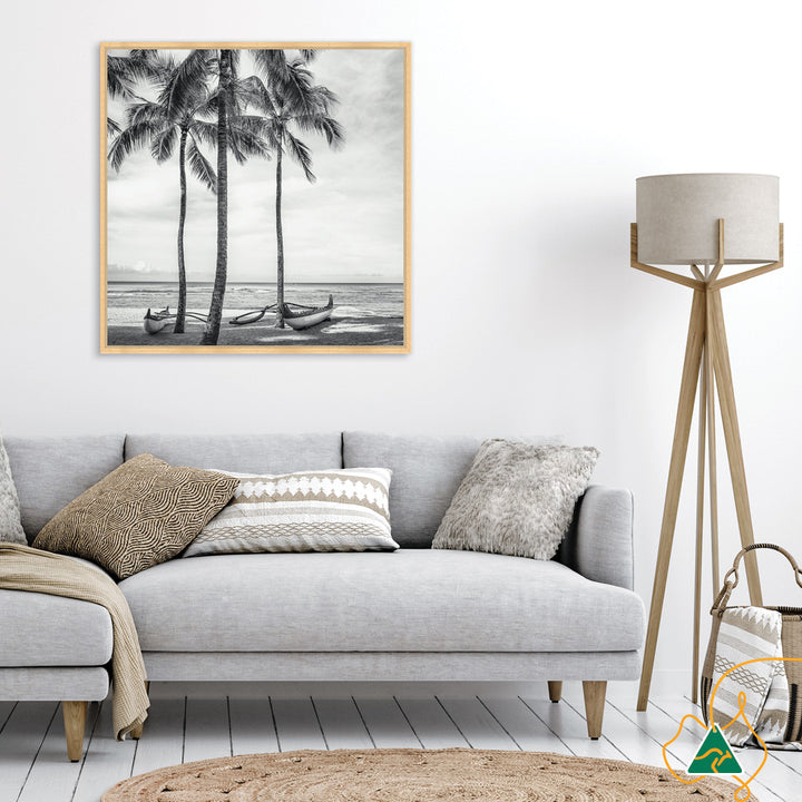 WAIKIKI OUTRIGGER II - Framed Canvas