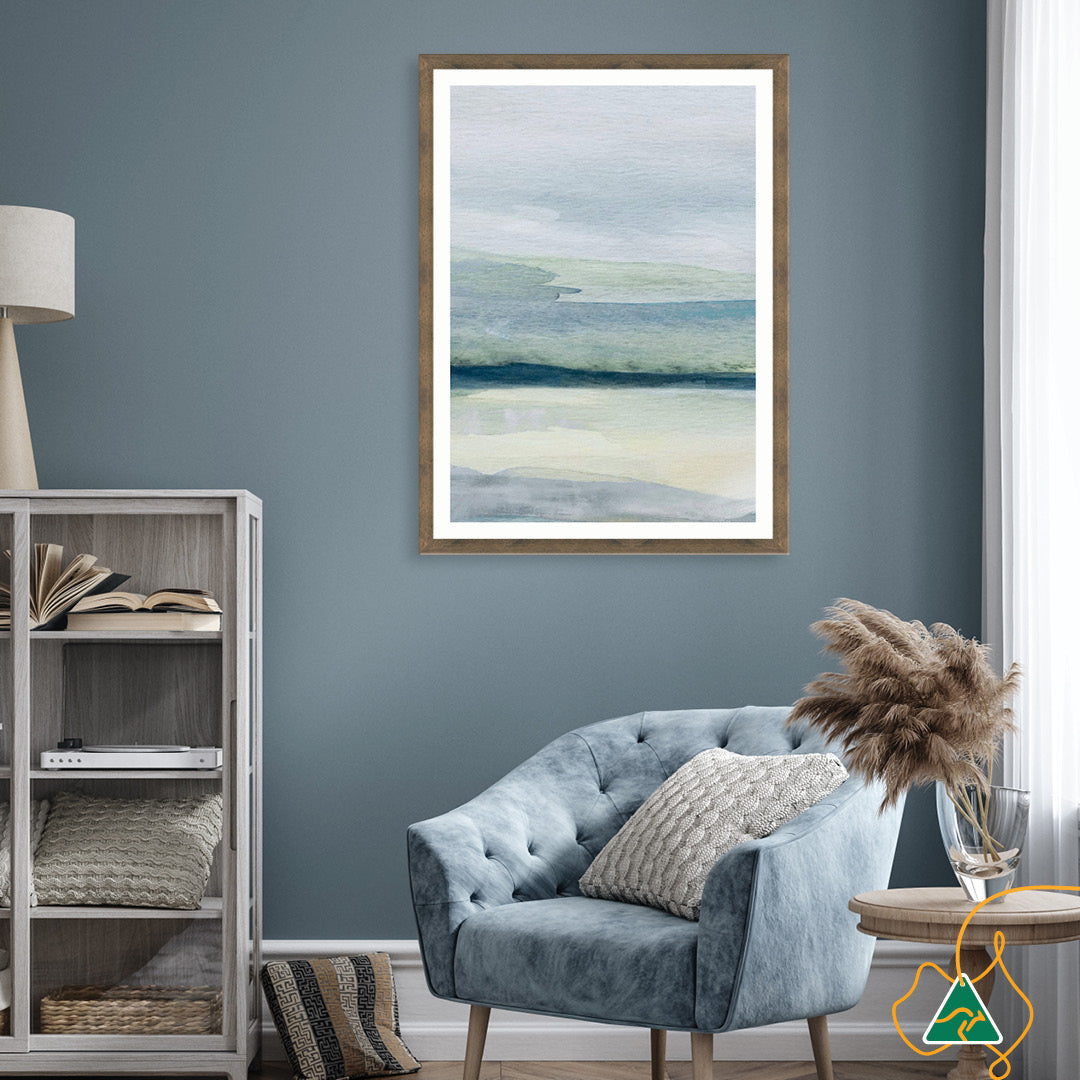 ABSTRACT SEA V - Framed Print