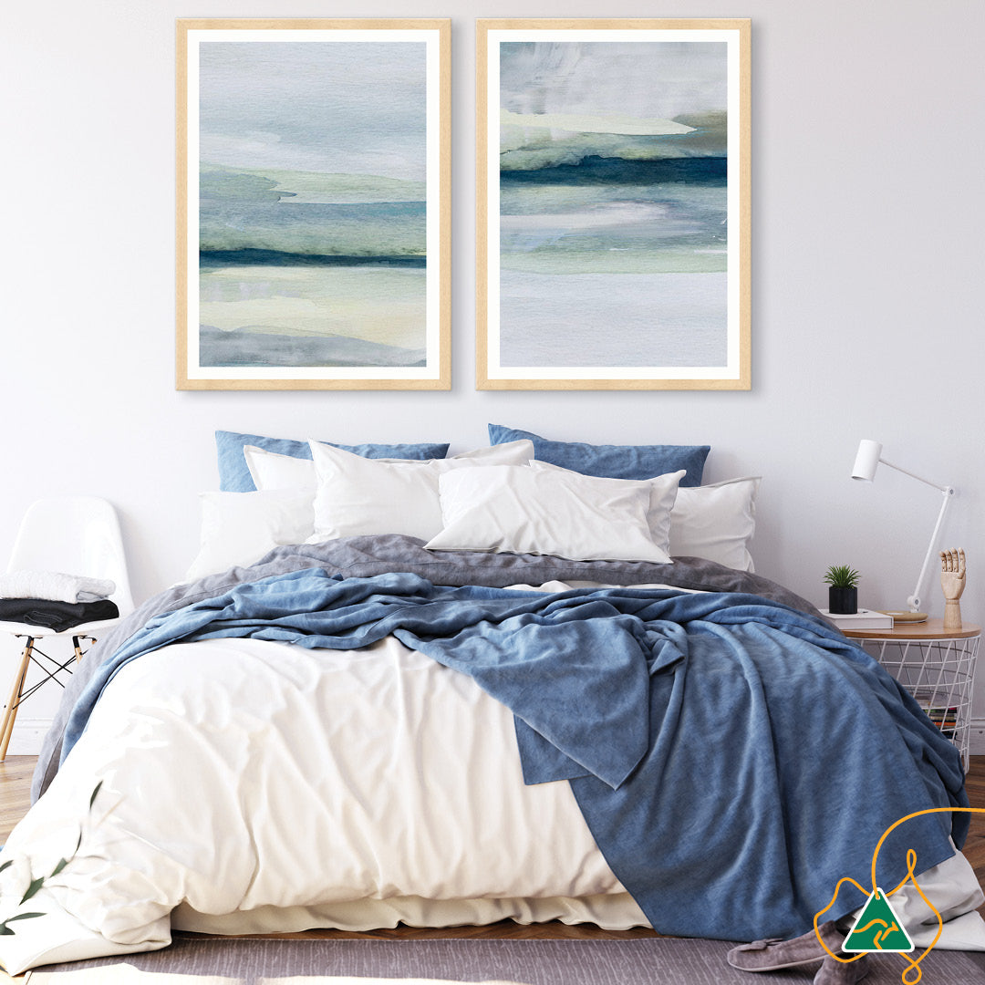 ABSTRACT SEA V - Framed Print