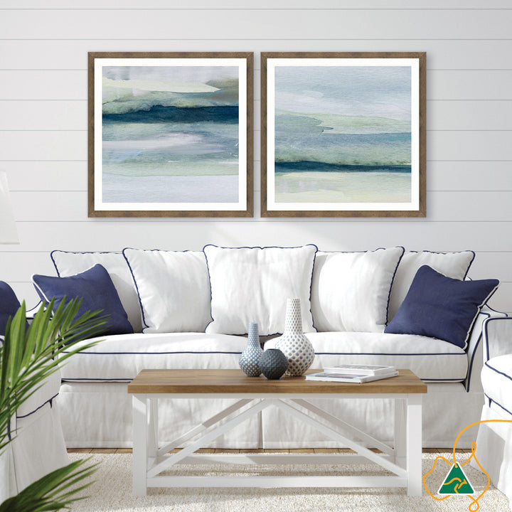 ABSTRACT SEA X - Framed Print