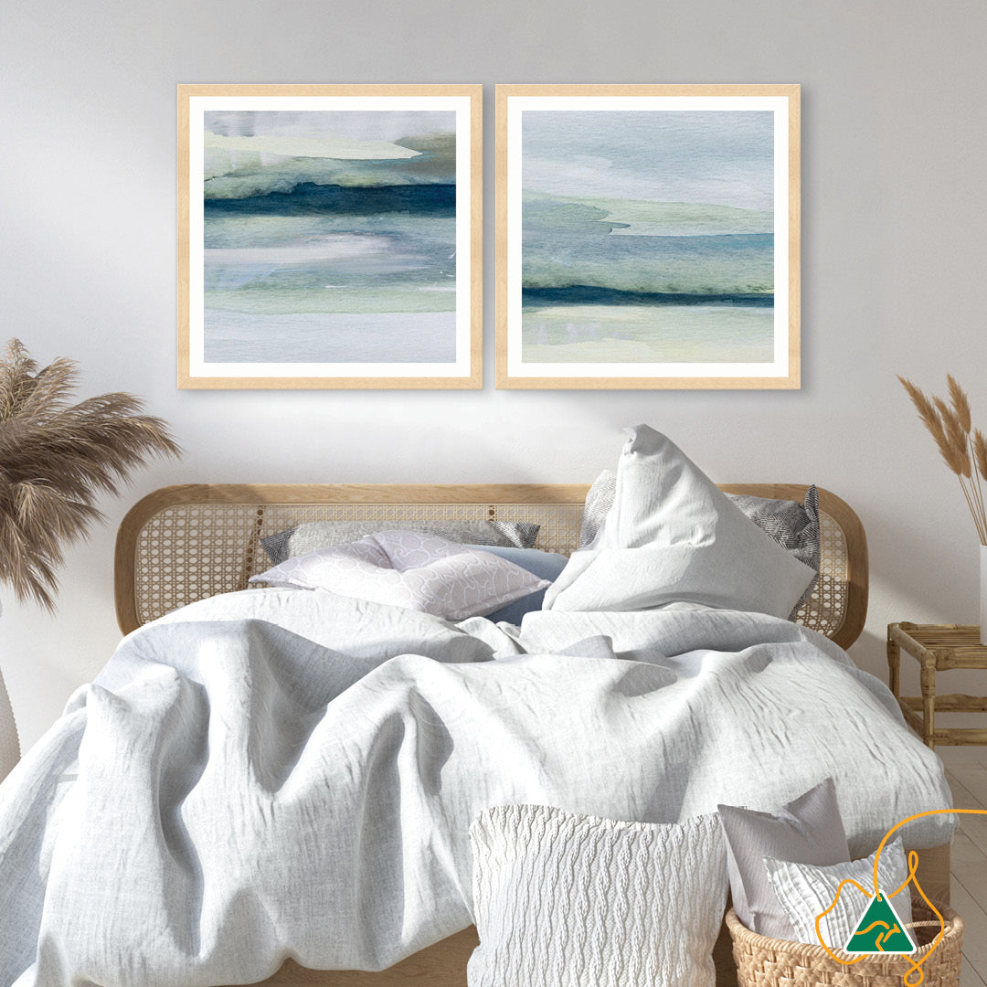 ABSTRACT SEA X - Framed Print