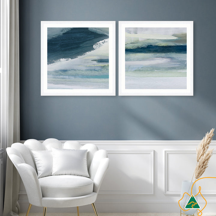ABSTRACT SEA XII - Framed Print