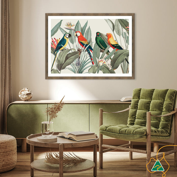 COLOURFUL MACAWS I - Framed Print