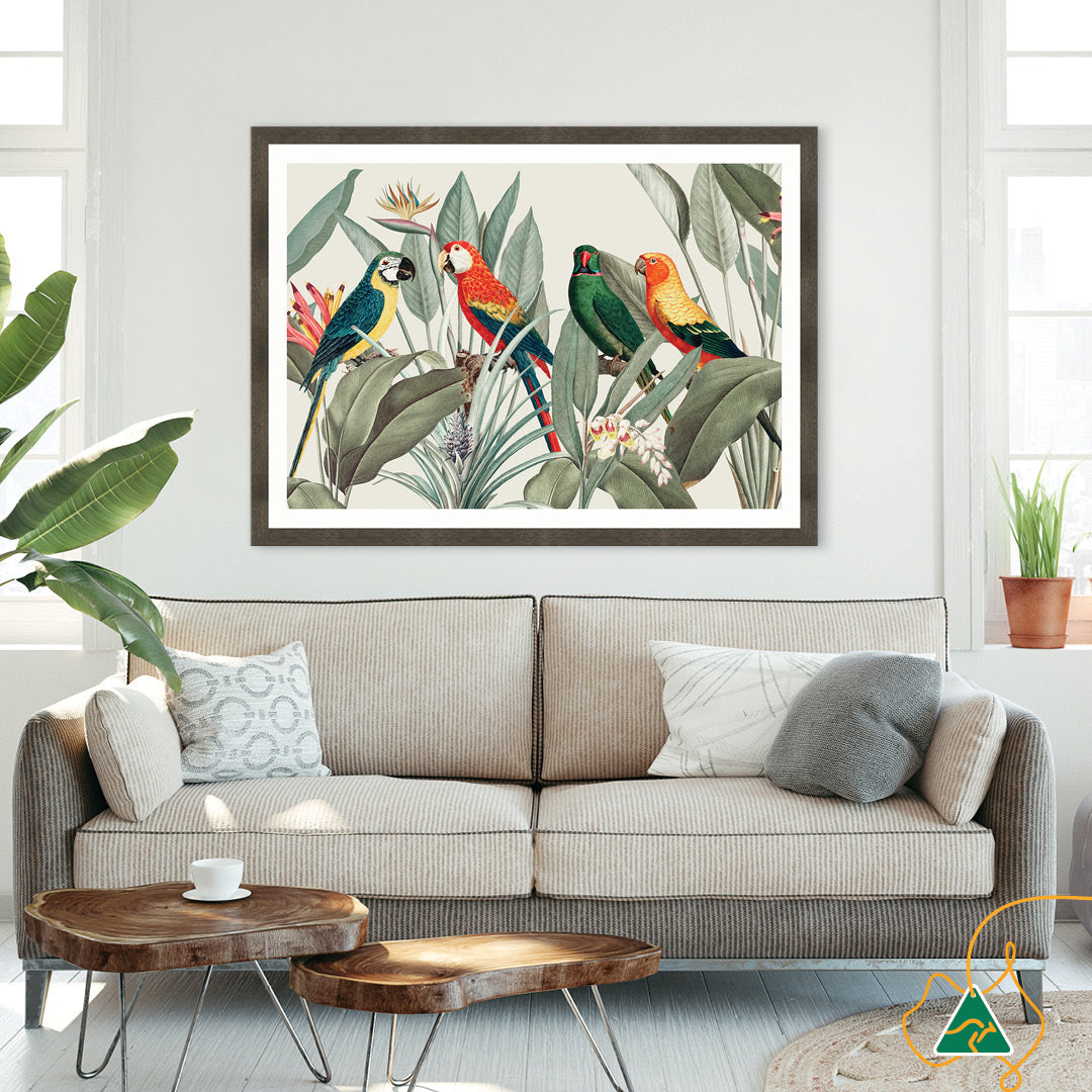 COLOURFUL MACAWS I - Framed Print