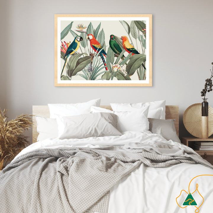 COLOURFUL MACAWS I - Framed Print