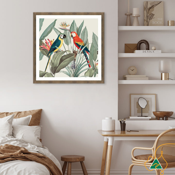 COLOURFUL MACAWS II - Framed Print