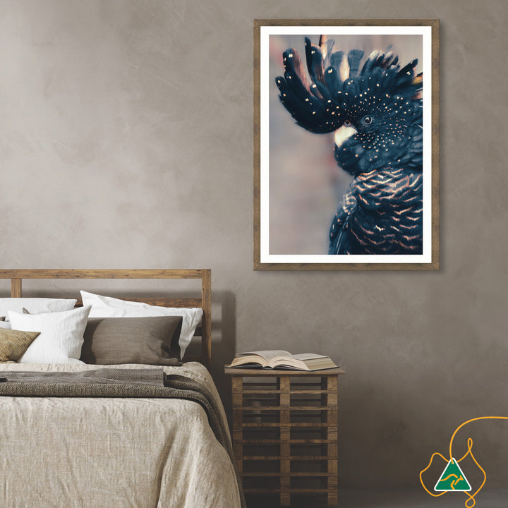 COCKATOO BLACK II - Framed Print