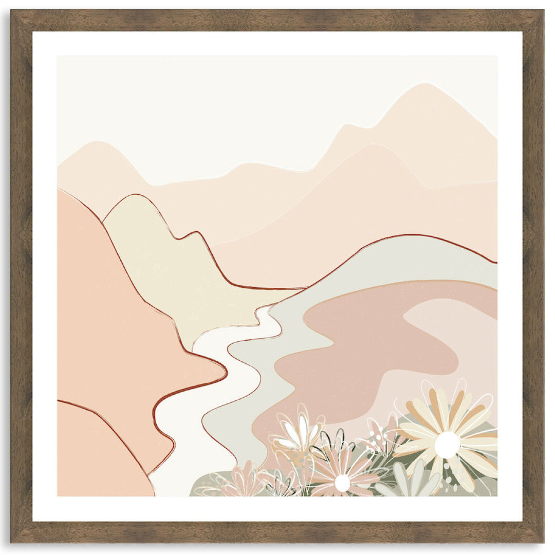PASTEL LANDSCAPE - Framed Print