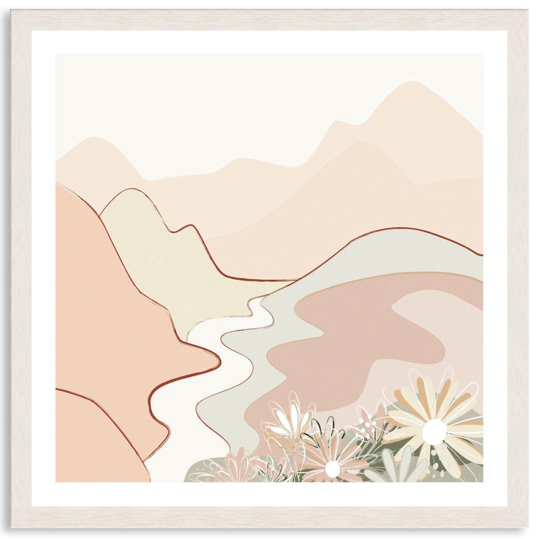 PASTEL LANDSCAPE - Framed Print