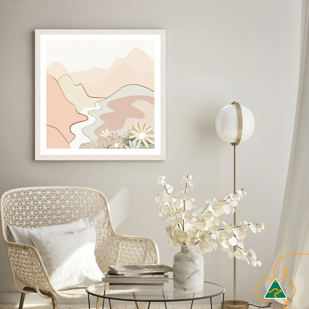 PASTEL LANDSCAPE - Framed Print
