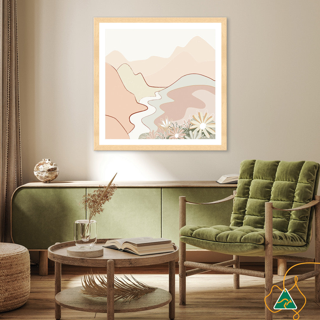 PASTEL LANDSCAPE - Framed Print
