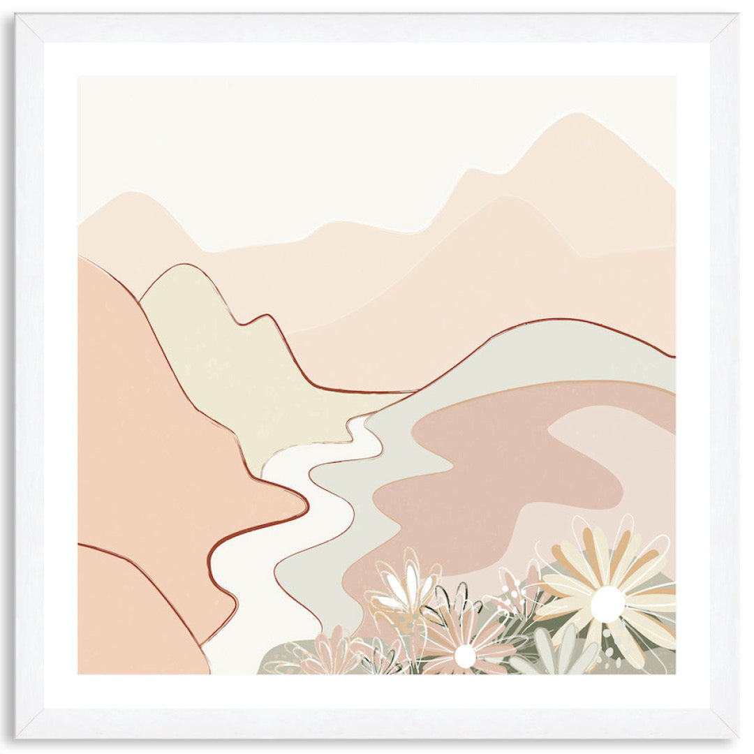 PASTEL LANDSCAPE - Framed Print