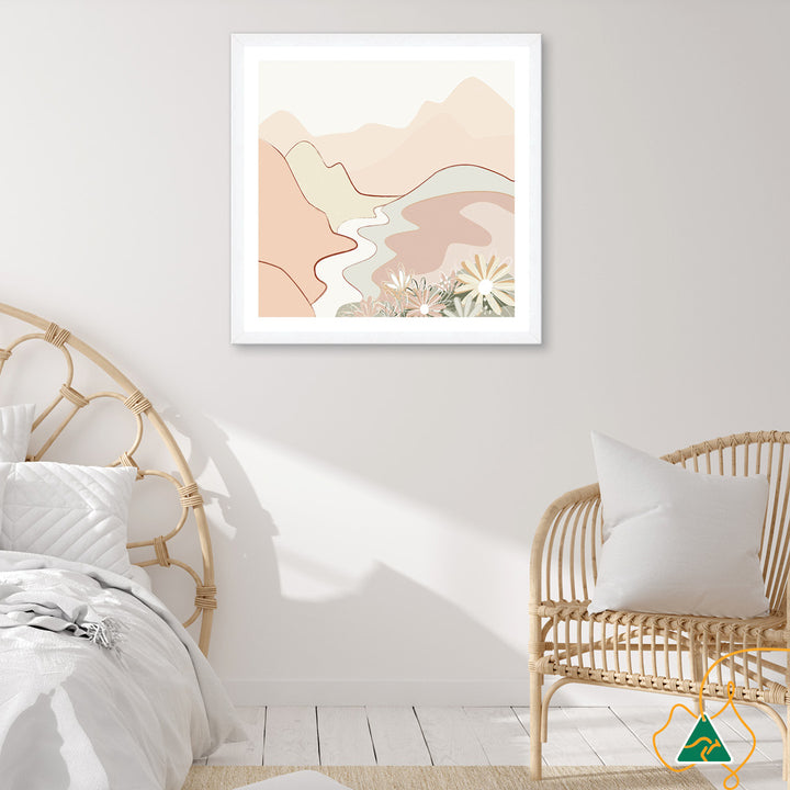 PASTEL LANDSCAPE - Framed Print