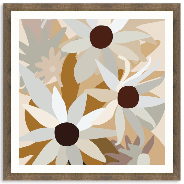 FLANNEL FLOWERS II - Framed Print