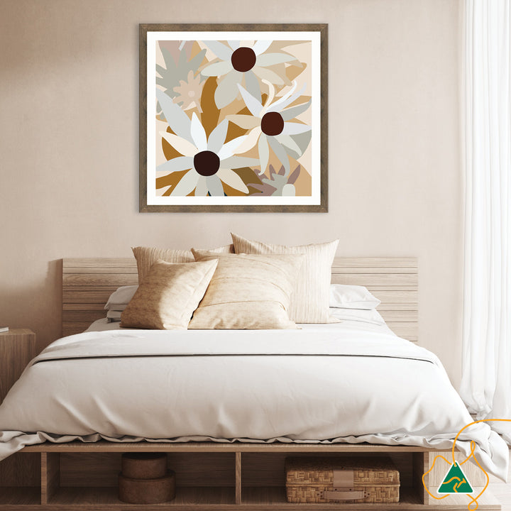FLANNEL FLOWERS II - Framed Print