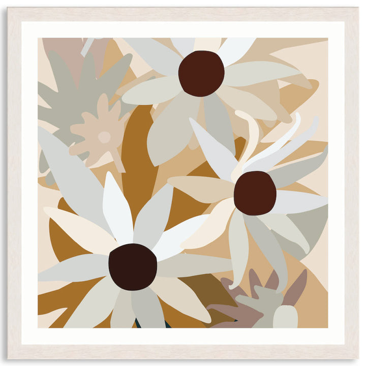FLANNEL FLOWERS II - Framed Print