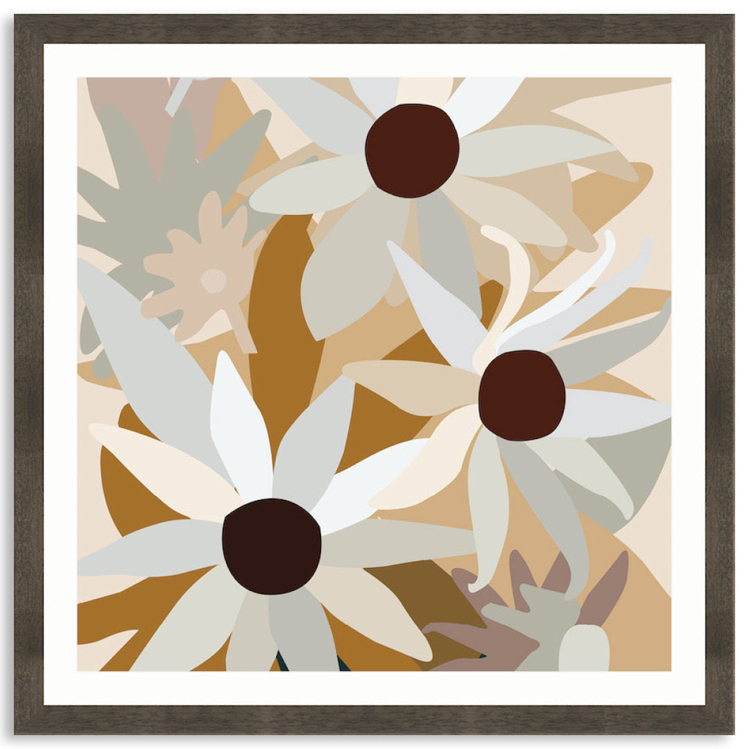 FLANNEL FLOWERS II - Framed Print
