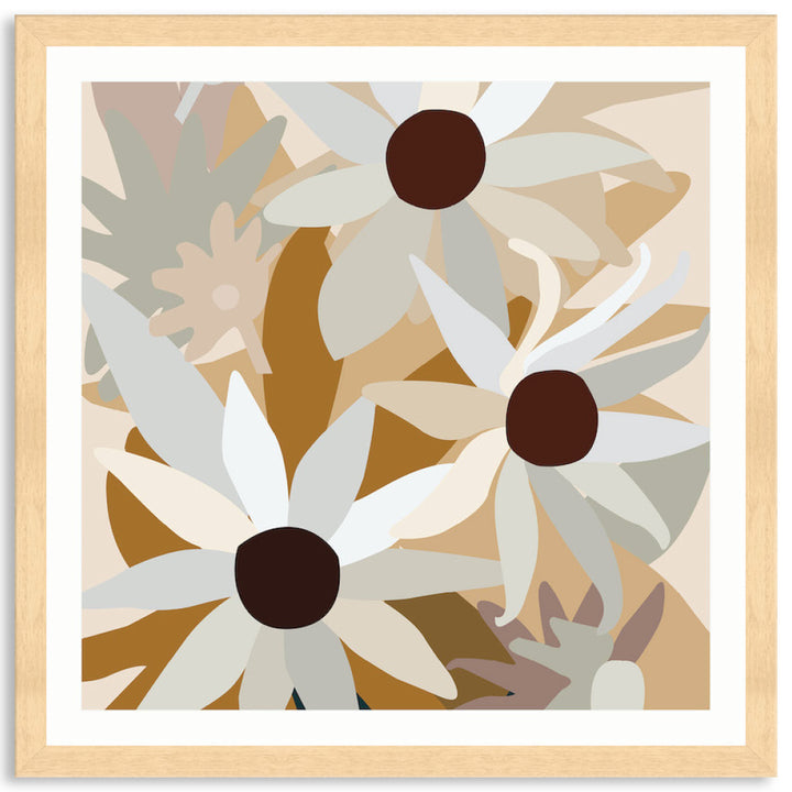 FLANNEL FLOWERS II - Framed Print