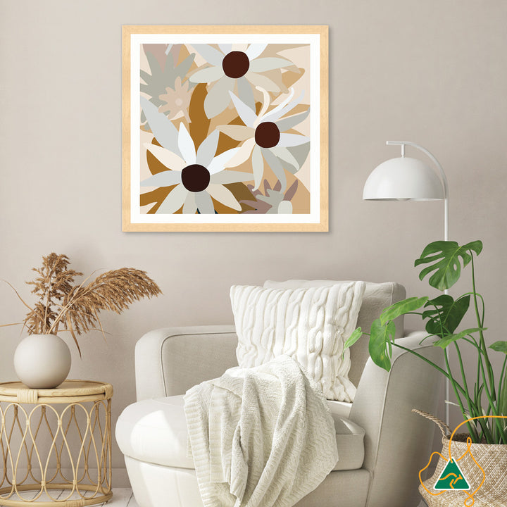 FLANNEL FLOWERS II - Framed Print