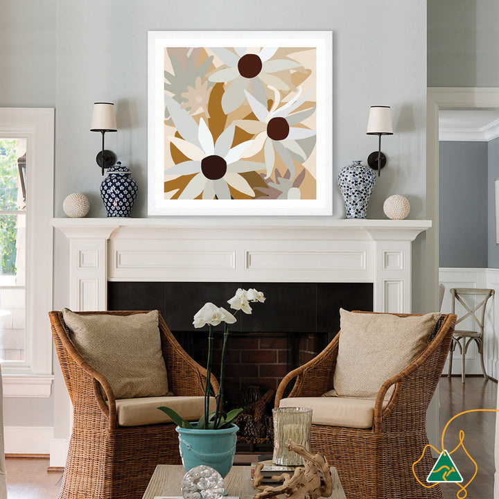 FLANNEL FLOWERS II - Framed Print