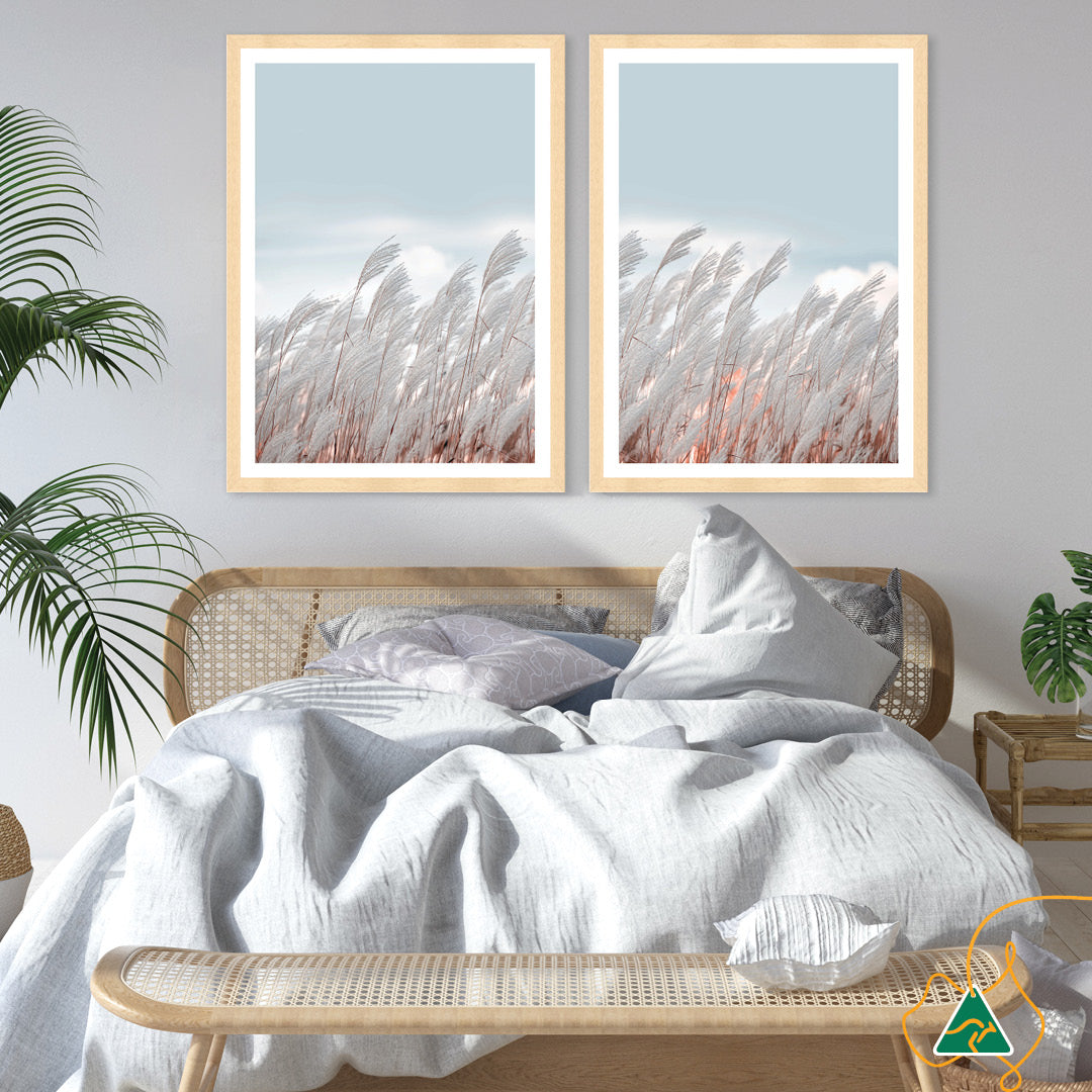SILVER GRASS III - Framed Print