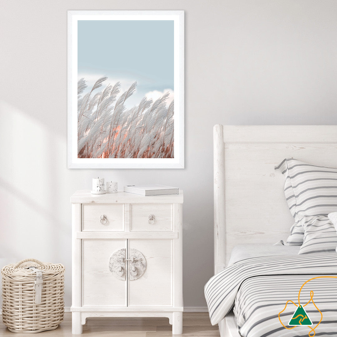 SILVER GRASS IV - Framed Print