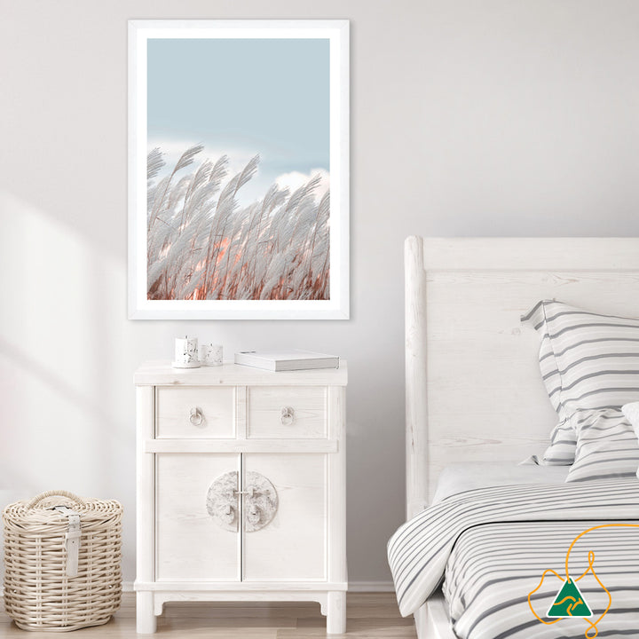 SILVER GRASS IV - Framed Print