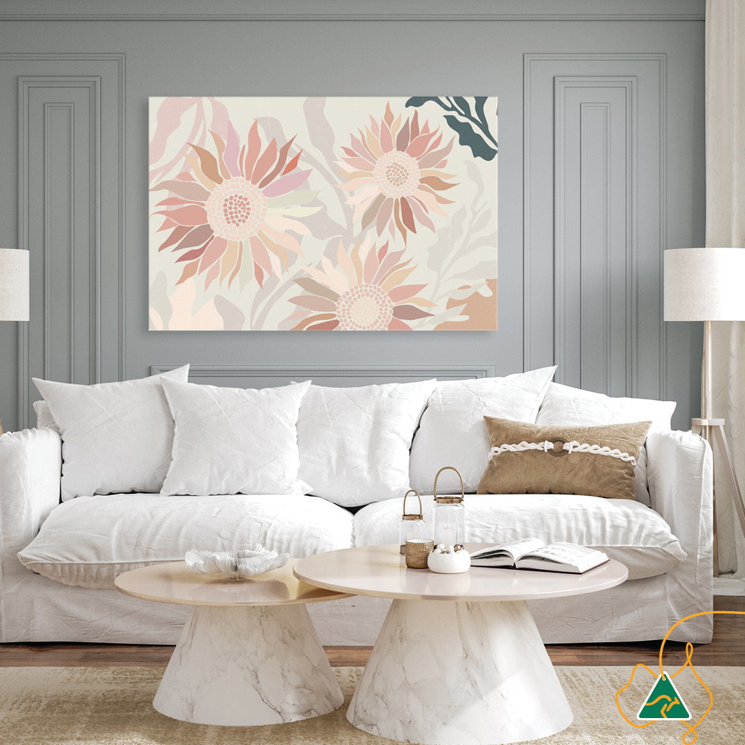 FLANNEL BLUSH I - Canvas Print