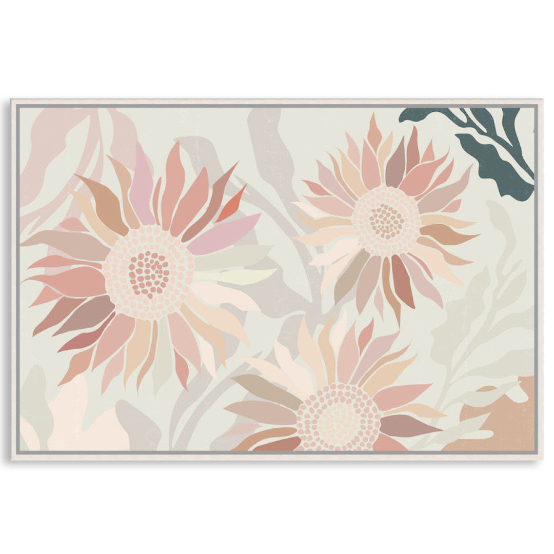 FLANNEL BLUSH I - Framed Canvas