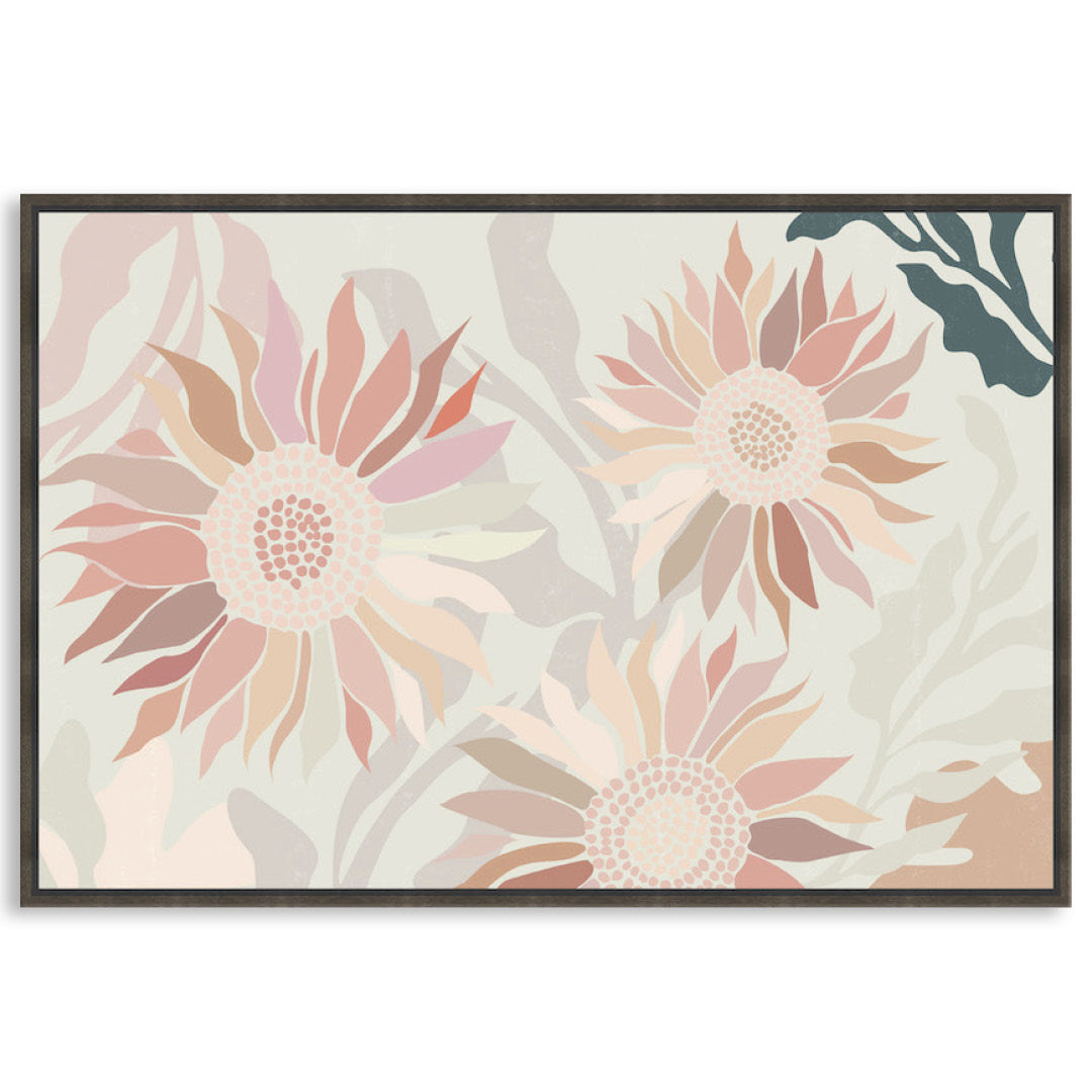 FLANNEL BLUSH I - Framed Canvas