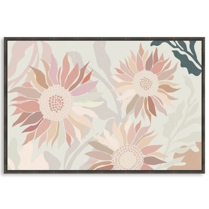 FLANNEL BLUSH I - Framed Canvas