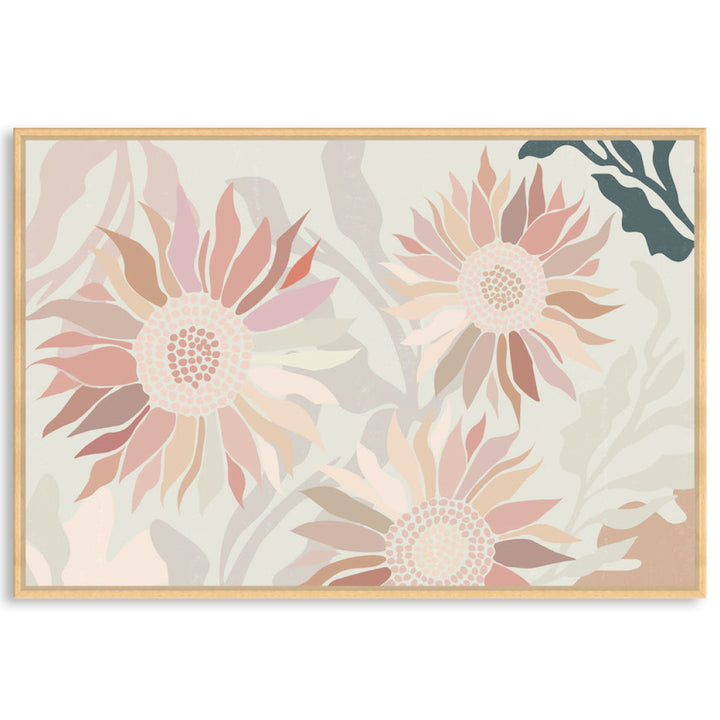 FLANNEL BLUSH I - Framed Canvas
