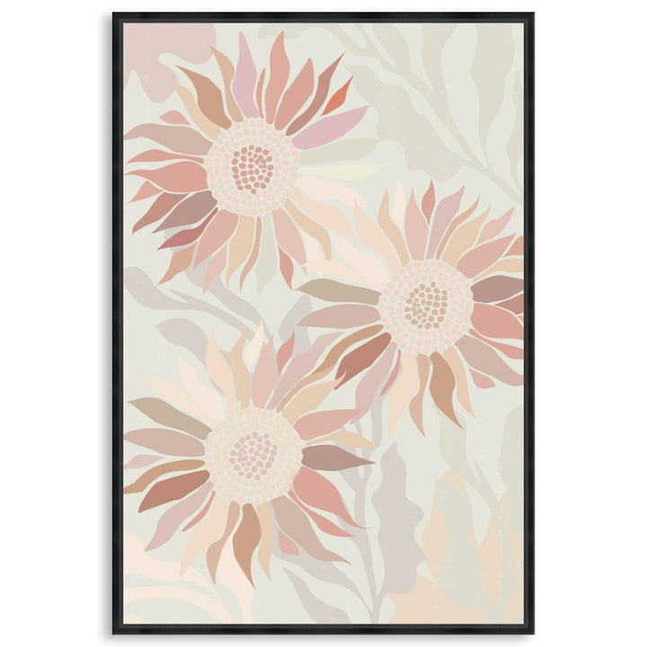 FLANNEL BLUSH II - Framed Canvas