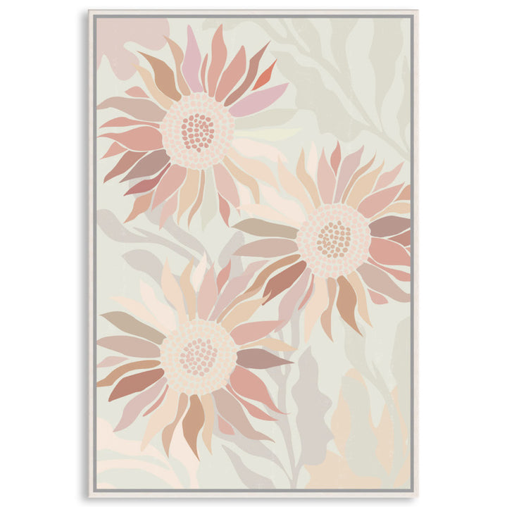 FLANNEL BLUSH II - Framed Canvas