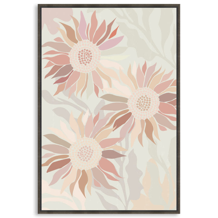 FLANNEL BLUSH II - Framed Canvas