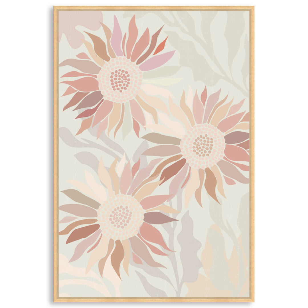 FLANNEL BLUSH II - Framed Canvas