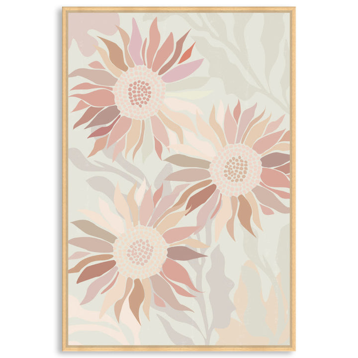 FLANNEL BLUSH II - Framed Canvas