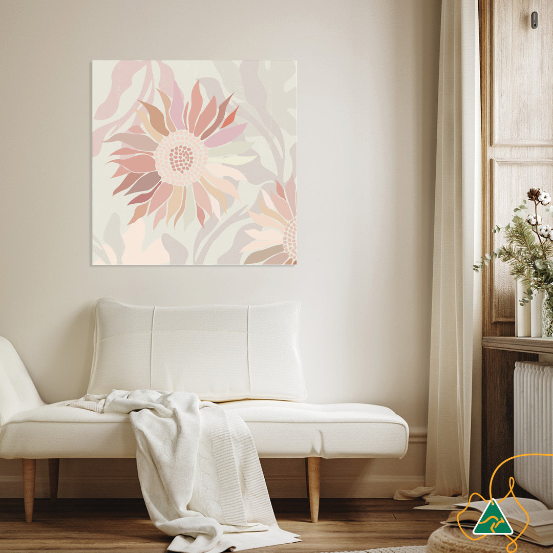 FLANNEL BLUSH III - Canvas Print