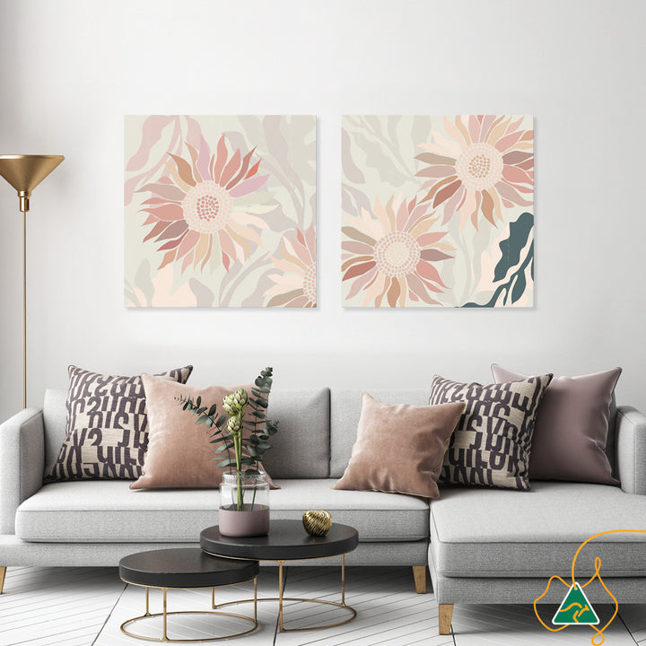 FLANNEL BLUSH III - Canvas Print