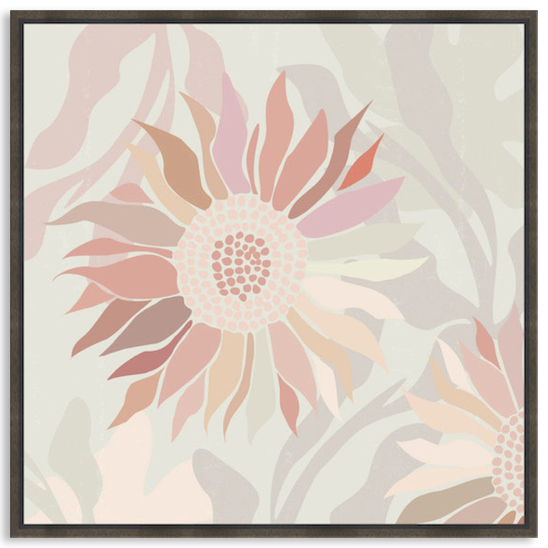 FLANNEL BLUSH III - Framed Canvas
