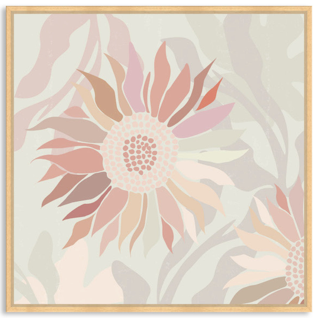 FLANNEL BLUSH III - Framed Canvas