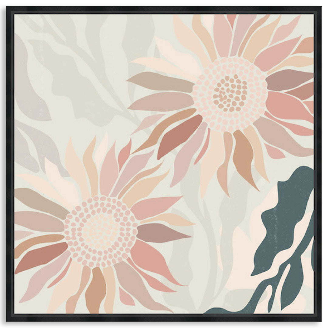 FLANNEL BLUSH IV - Framed Canvas