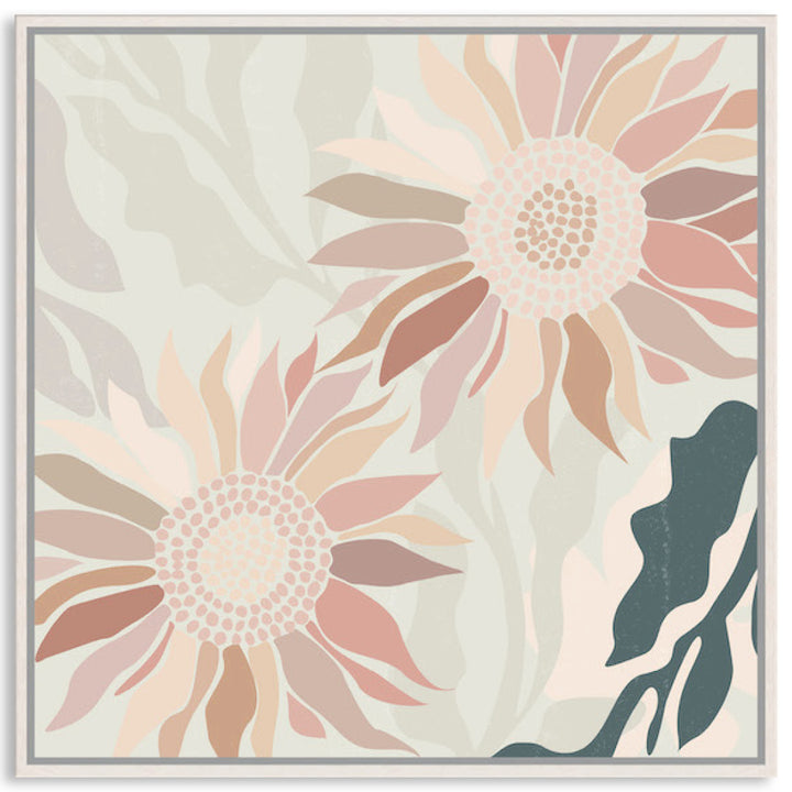 FLANNEL BLUSH IV - Framed Canvas