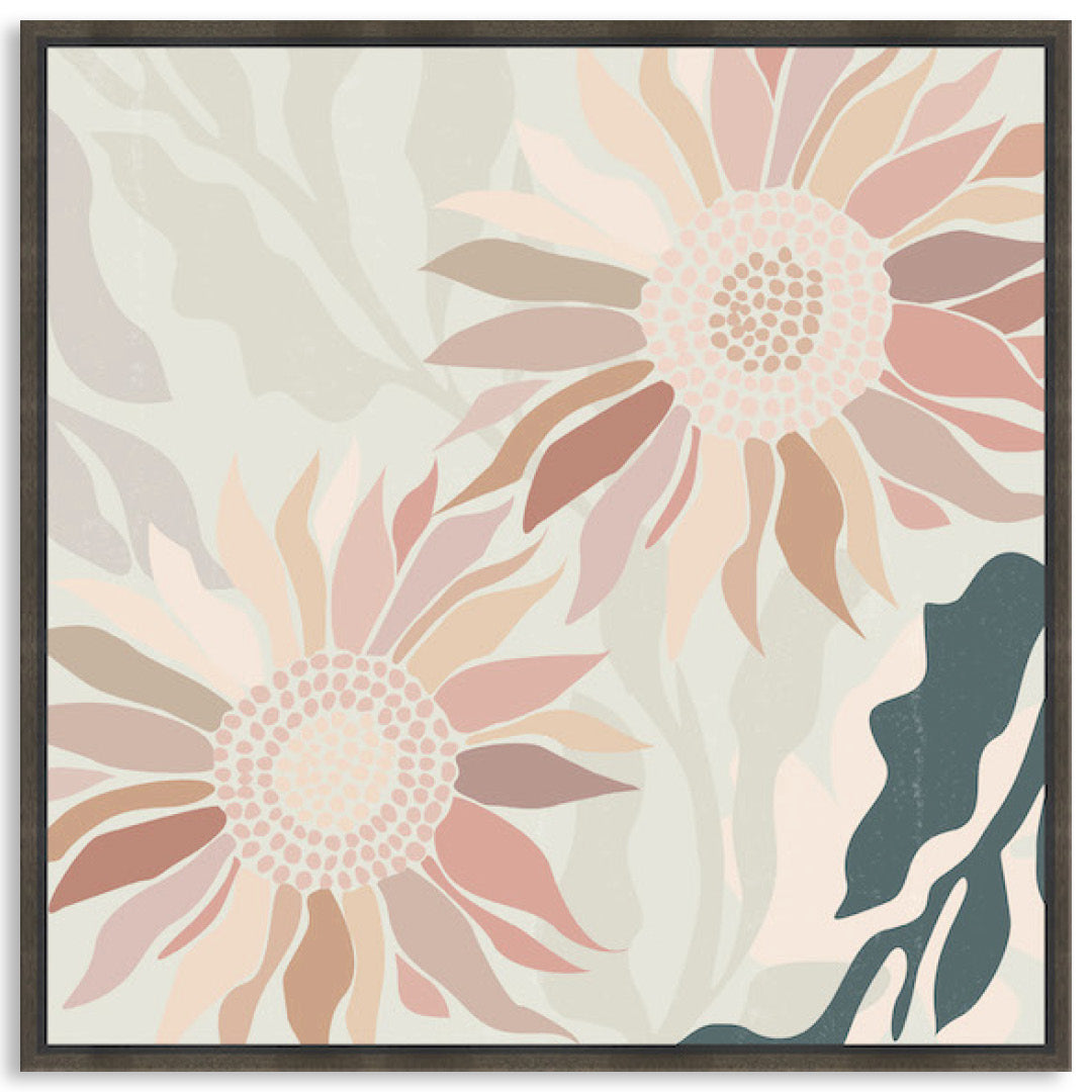 FLANNEL BLUSH IV - Framed Canvas