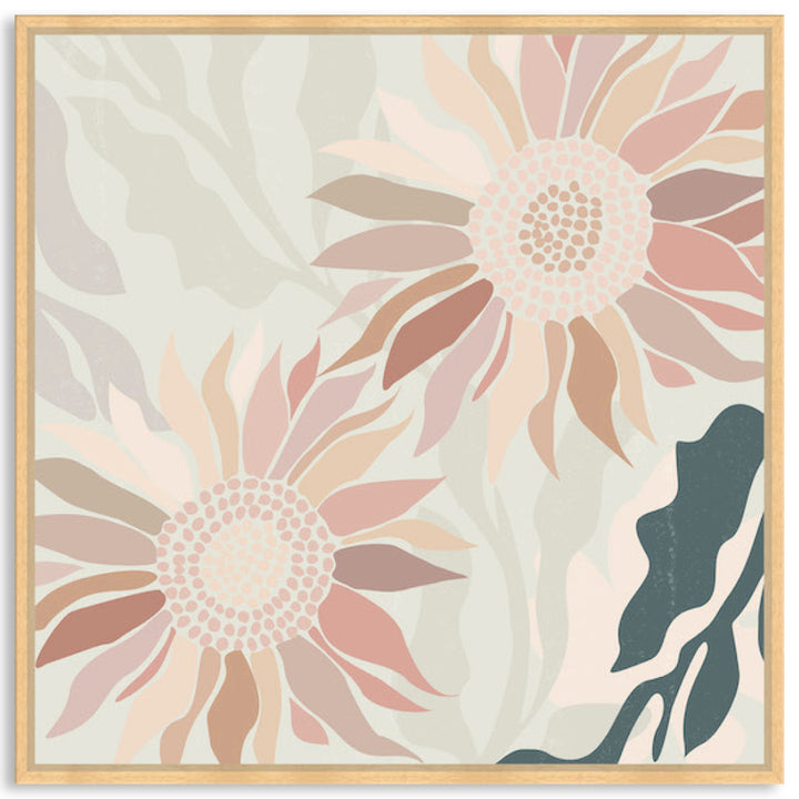 FLANNEL BLUSH IV - Framed Canvas