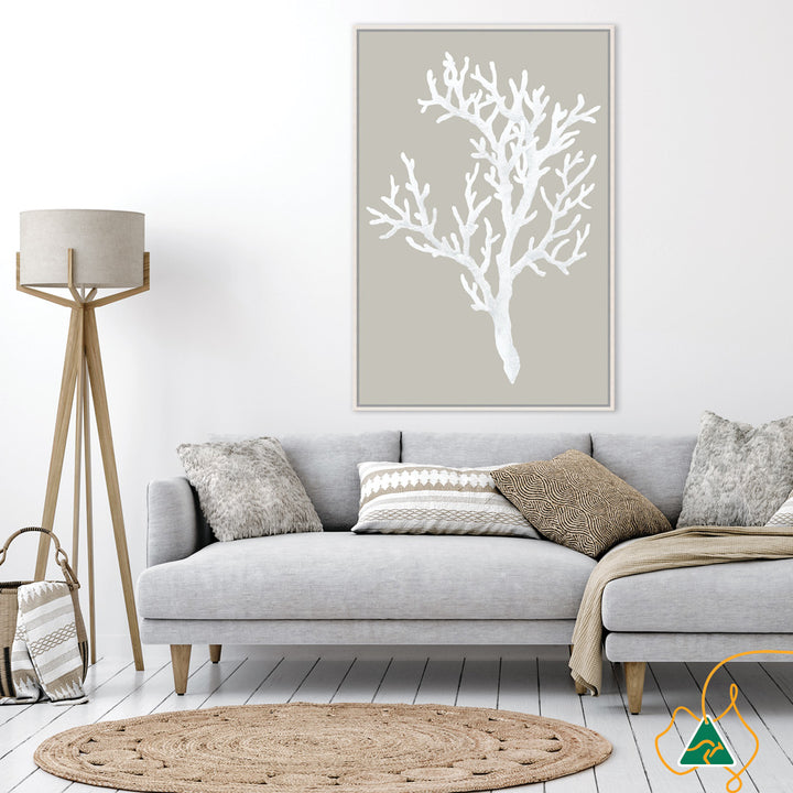 CORAL FOCUS I - Framed Canvas